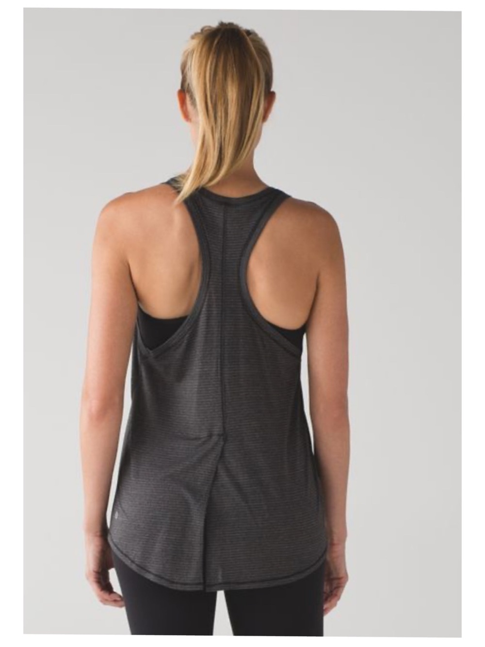 Lululemon Singlet Tie Back Racerback Tank Top 8 Grey